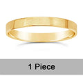 Anillo Plano Minimalista con Oro Laminado