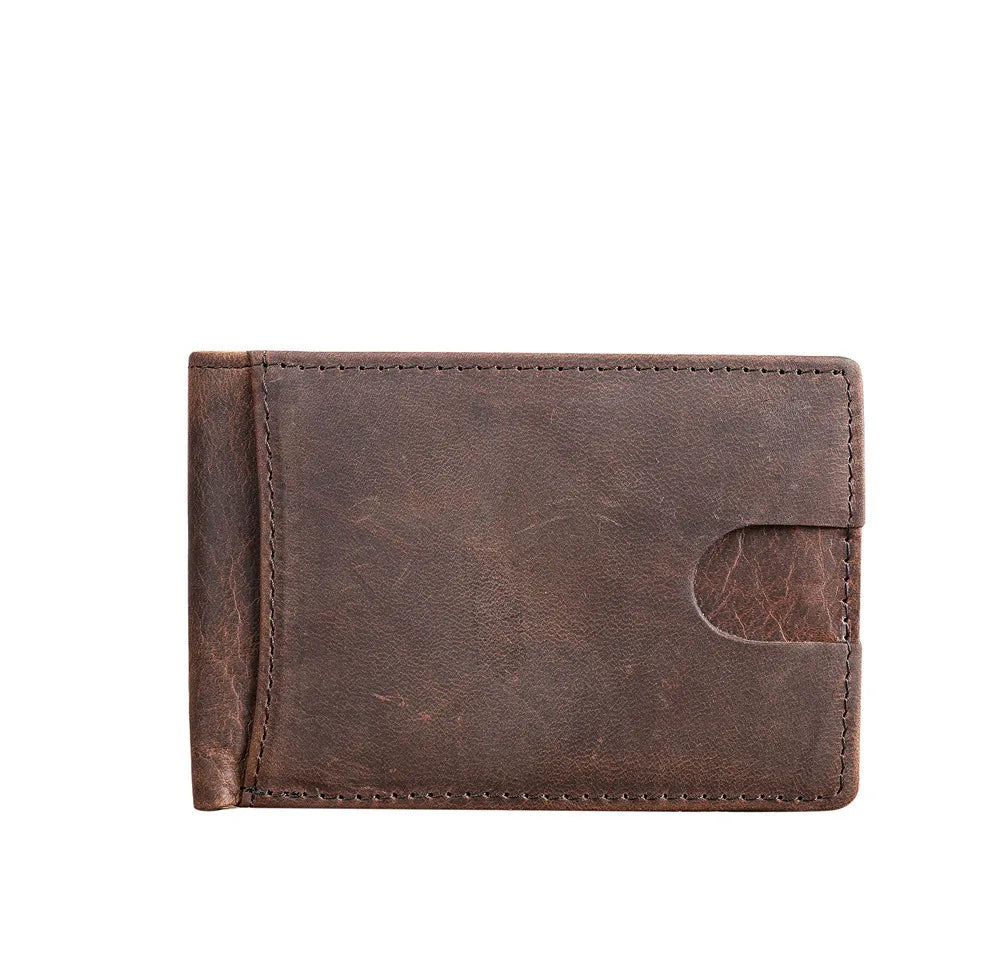 Cartera Artesanal de Cuero Crazy Horse para Hombre