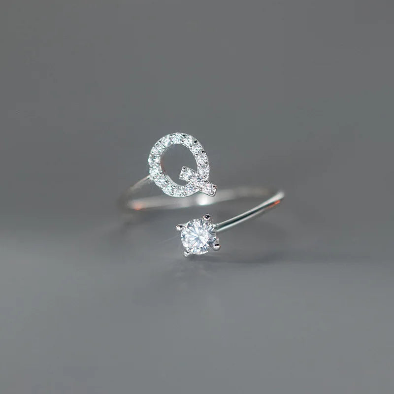 Anillo Ajustable con Inicial