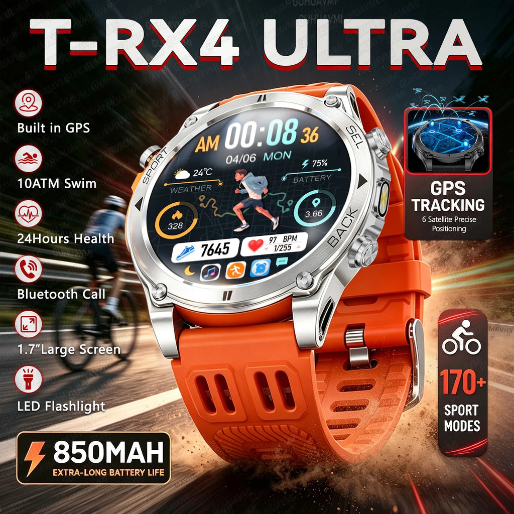 Reloj Inteligente T-RX4 Ultra con GPS Integrado