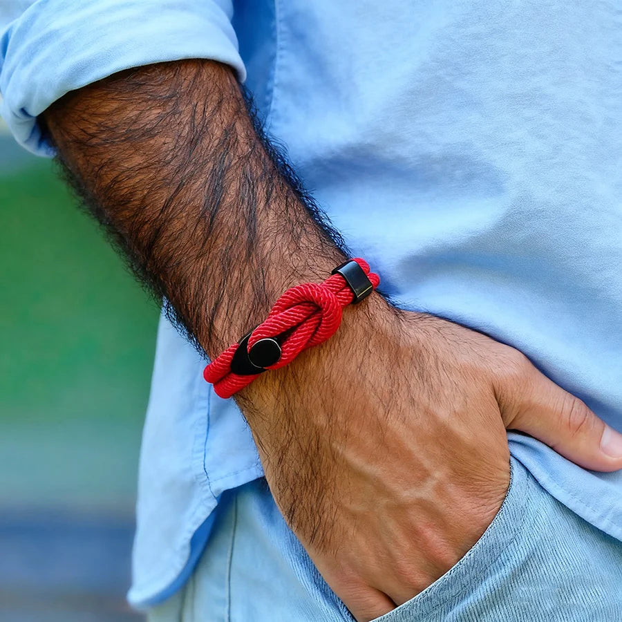 Pulsera de Cordón de la Suerte para Hombre