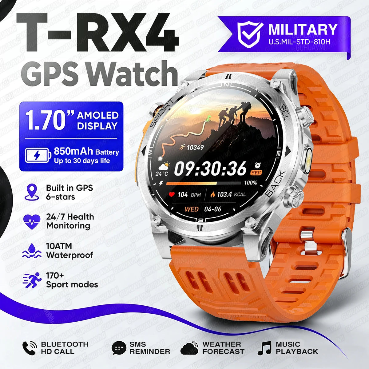 Reloj Inteligente T-RX4 Ultra con GPS Integrado