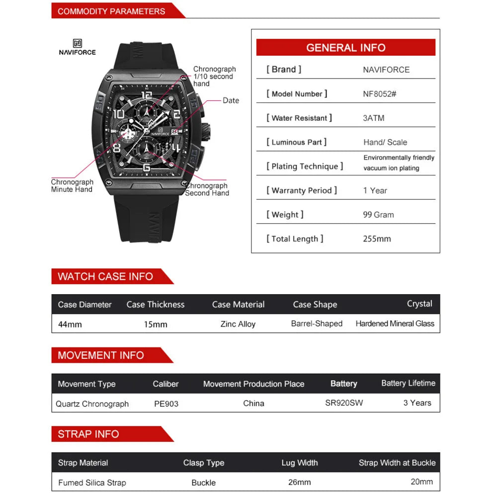 Reloj Tonel Silicona Estilo