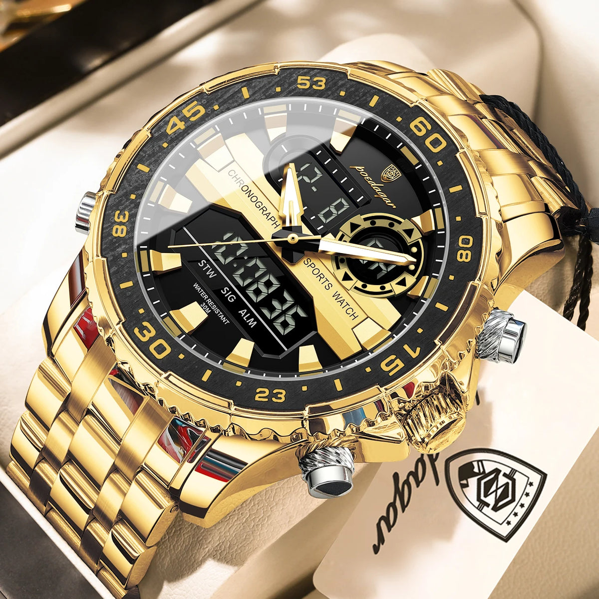 Reloj POEDAGAR E122 LED de Doble Hora