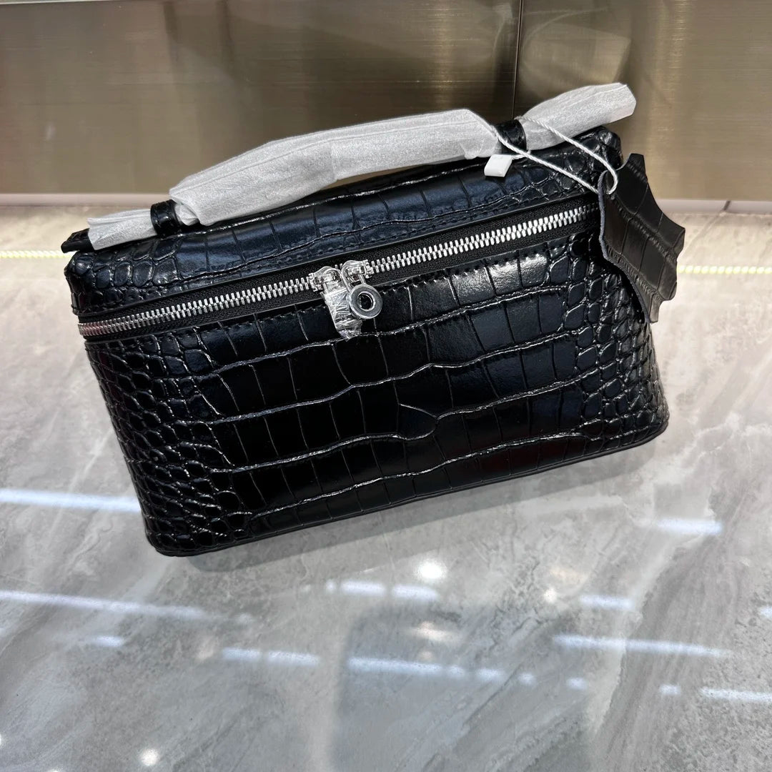 Bolso de Mano con Textura Cocodrilo