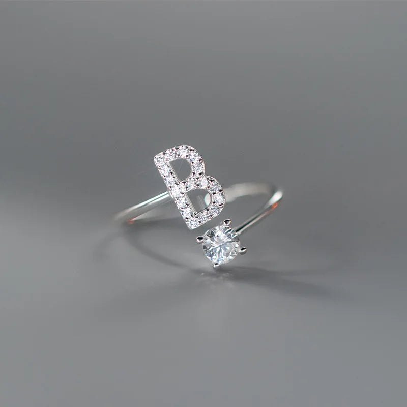 Anillo Ajustable con Inicial