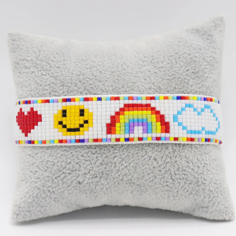 Pulsera Miyuki Tejida a Mano Estilo Bohemio