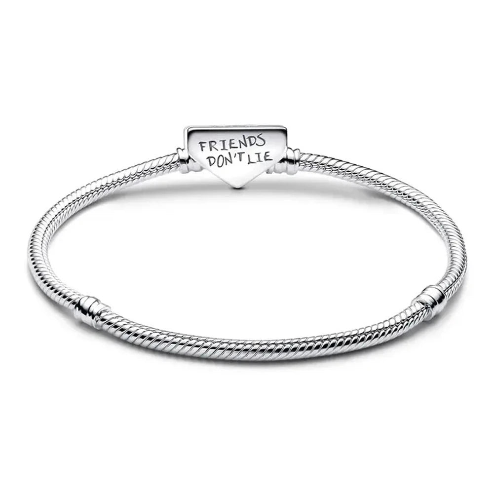 Pulsera de Dijes en Plata 925 con Zirconia