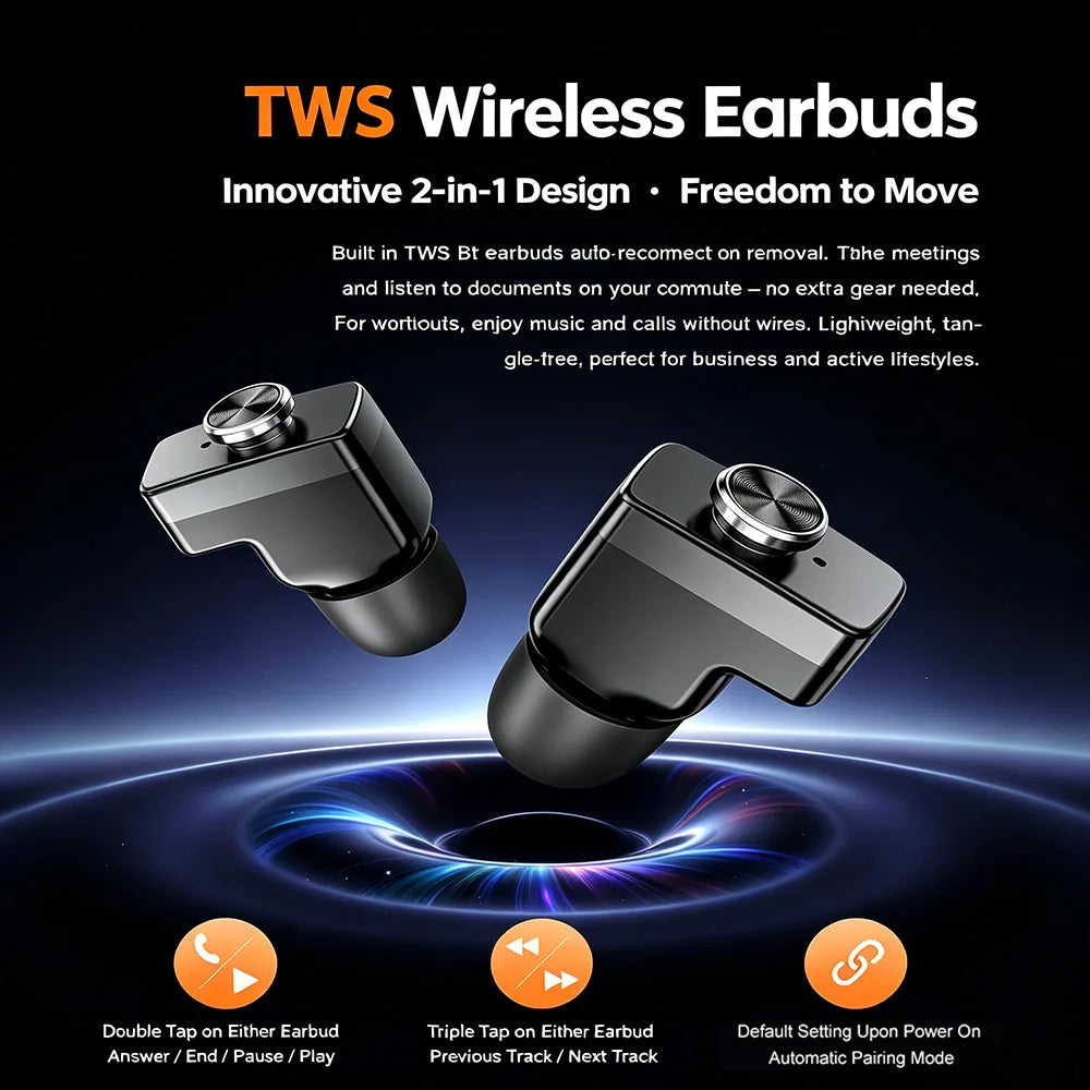 Reloj Inteligente 2 en 1 con Audífonos TWS