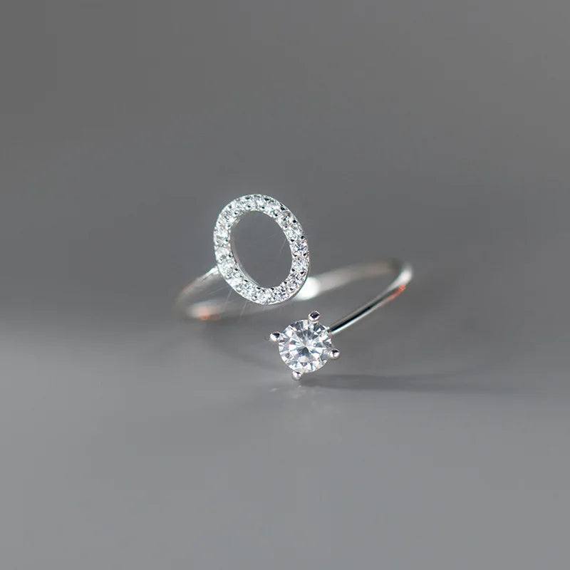 Anillo Ajustable con Inicial