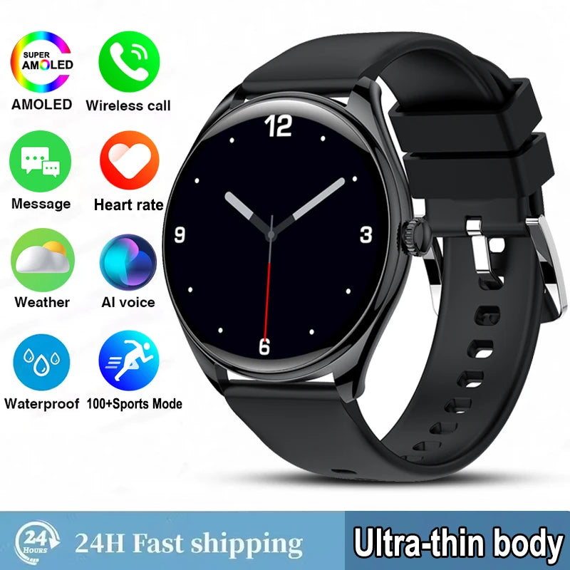 Reloj Inteligente AMOLED 3D con Pantalla Siempre Activa