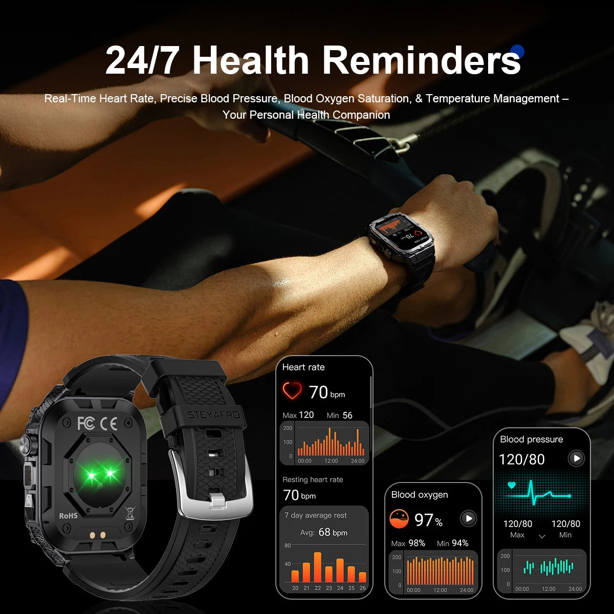 Reloj Inteligente ST2 AMOLED con Llamadas Bluetooth
