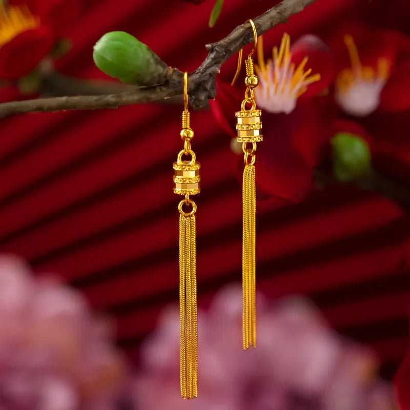 Aretes de Gota en Oro 18K