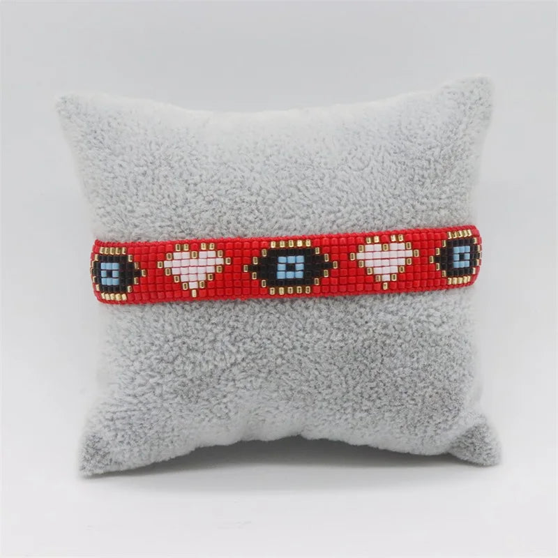 Pulsera Miyuki Tejida a Mano Estilo Bohemio