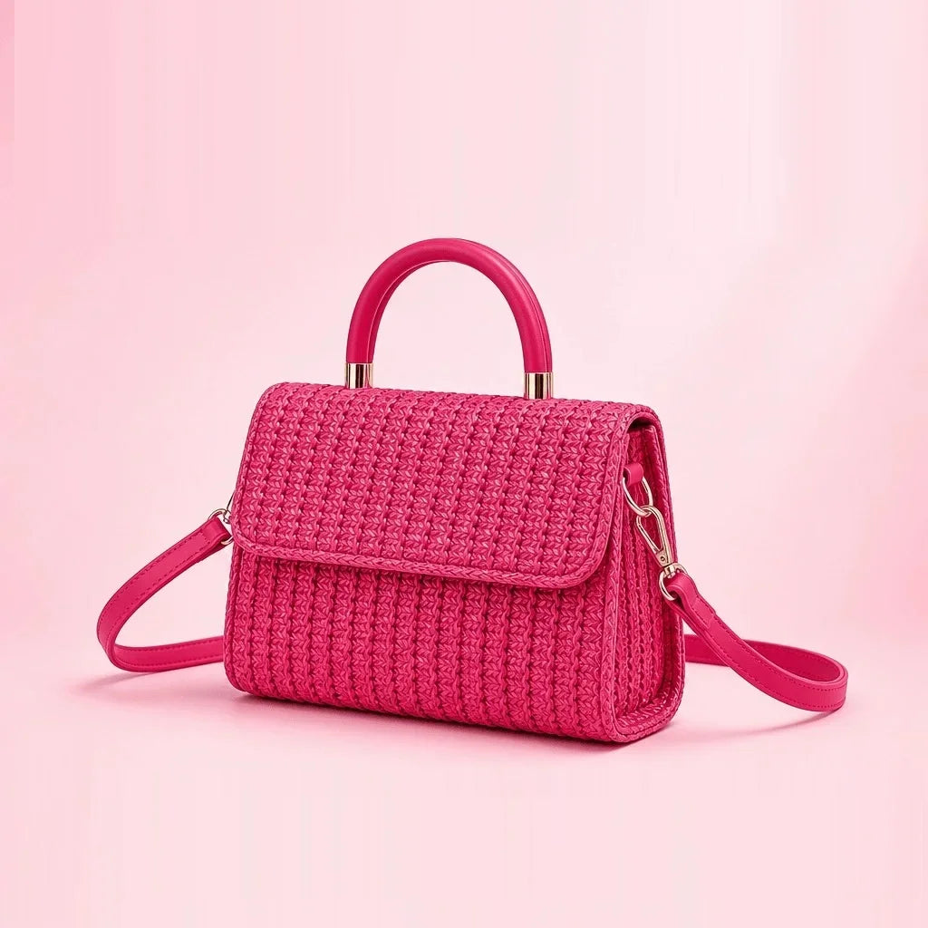 Bolsa Cruzada Cuadrada de PU para Mujer