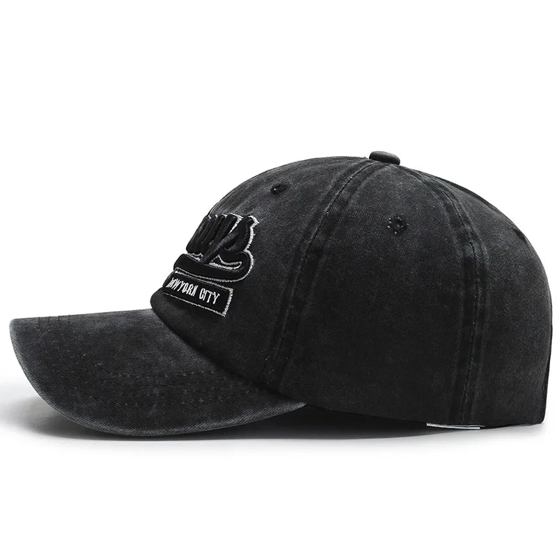 Gorra Retro Lavada con Bordado