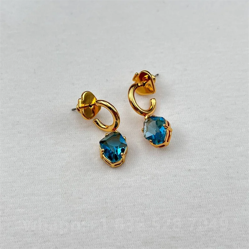 Aretes Tipo Botón con Zirconia para Mujer