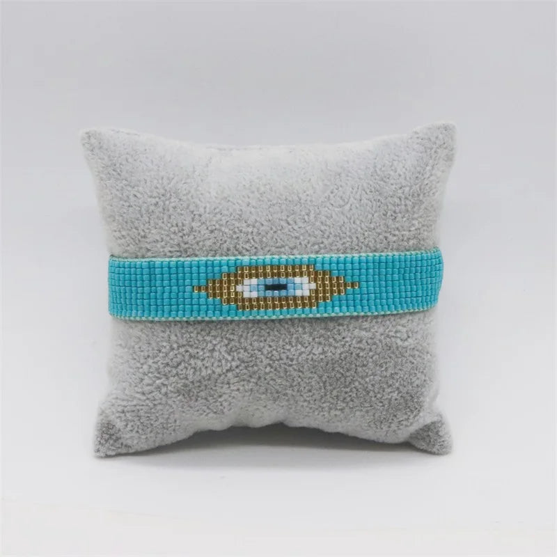 Pulsera Miyuki Tejida a Mano Estilo Bohemio