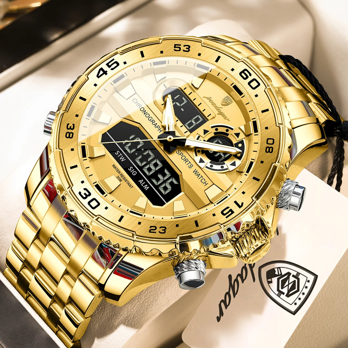 Reloj POEDAGAR E122 LED de Doble Hora
