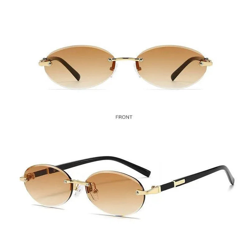Lentes Ovalados sin Montura UV400