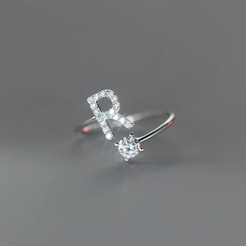 Anillo Ajustable con Inicial