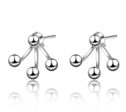 Aretes Colgantes de Plata 925 con Diseños de Estrella, Luna y Corazón