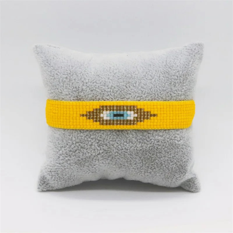 Pulsera Miyuki Tejida a Mano Estilo Bohemio