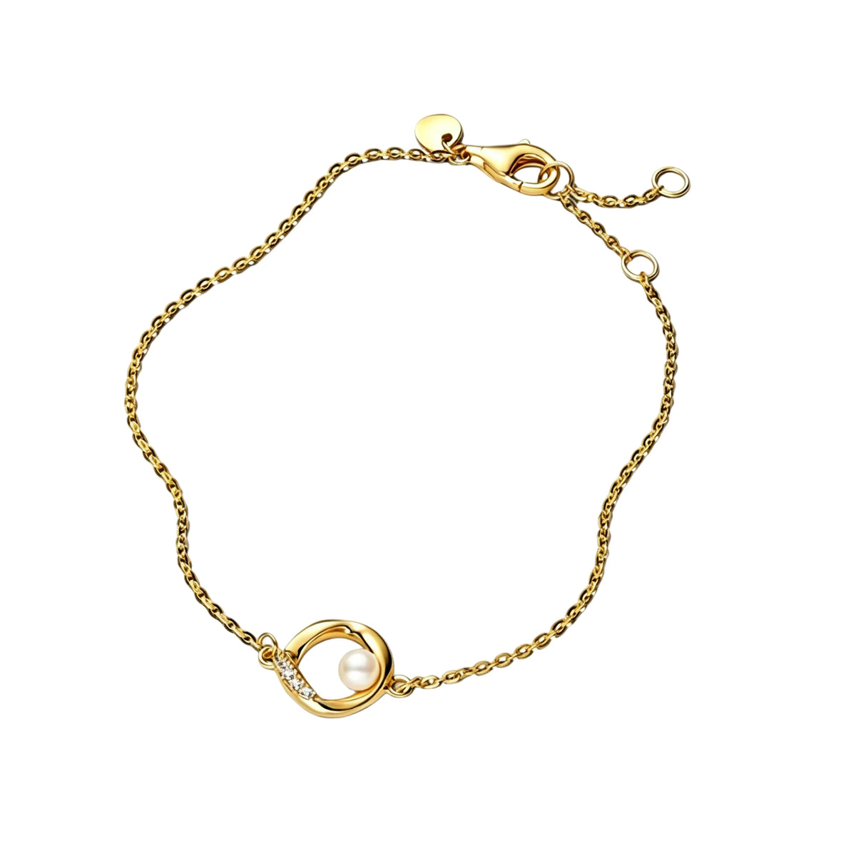 Pulsera de Dijes en Plata 925 con Zirconia