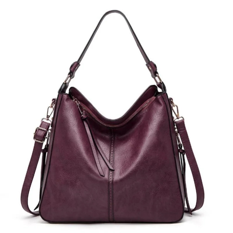 Bolsa Tipo Saco de PU Estilo Retro