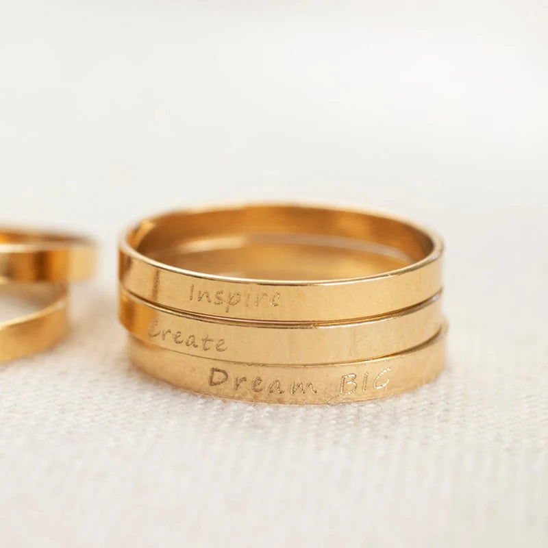 Anillo Personalizado con Oro Laminado 14K