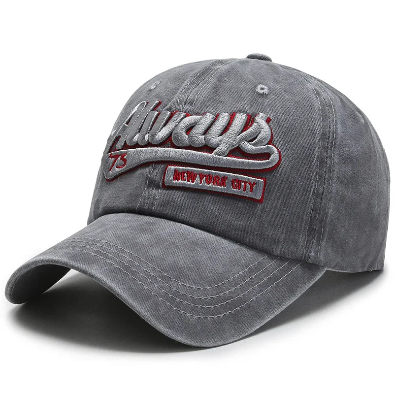 Gorra Retro Lavada con Bordado