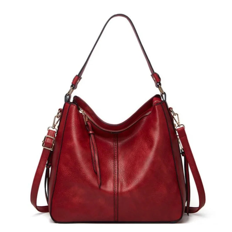 Bolsa Tipo Saco de PU Estilo Retro