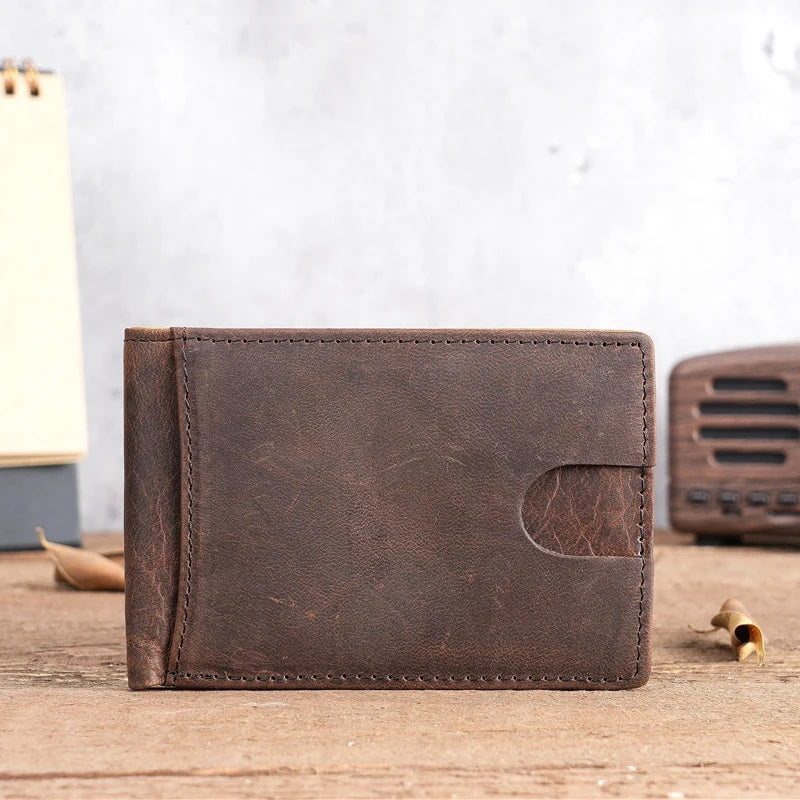 Cartera Artesanal de Cuero Crazy Horse para Hombre