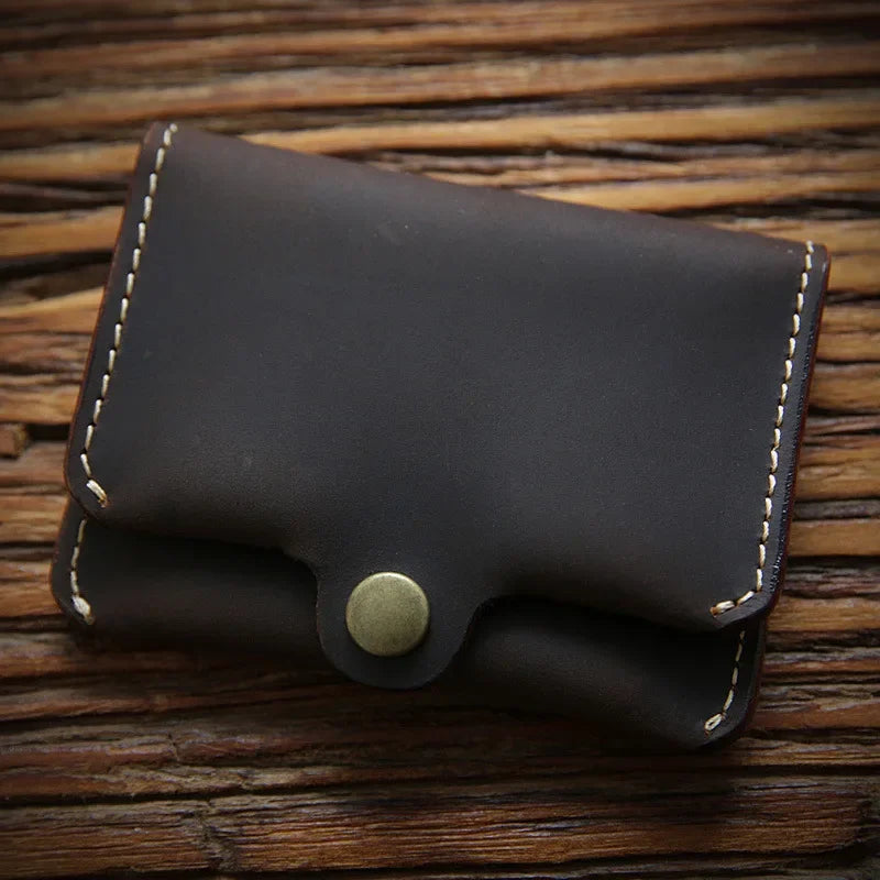 Cartera Minimalista de Cuero Crazy Horse para Hombre