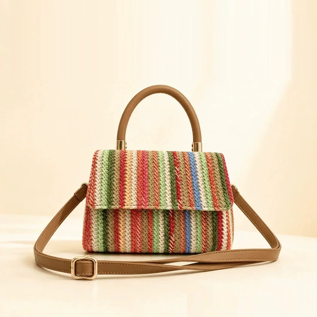Bolsa Cruzada Cuadrada de PU para Mujer