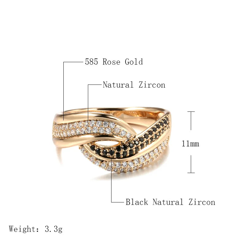 Anillo de Oro Rosa 18K con Diamante