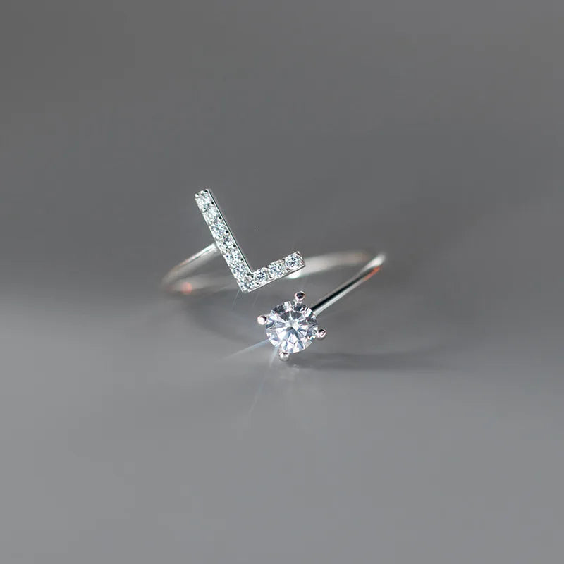 Anillo Ajustable con Inicial