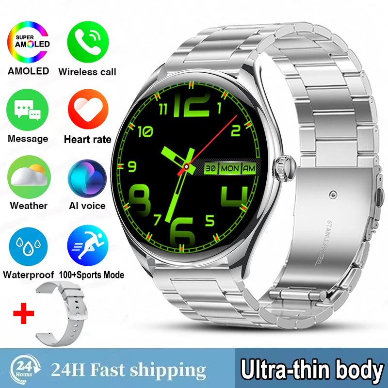 Reloj Inteligente AMOLED 3D con Pantalla Siempre Activa