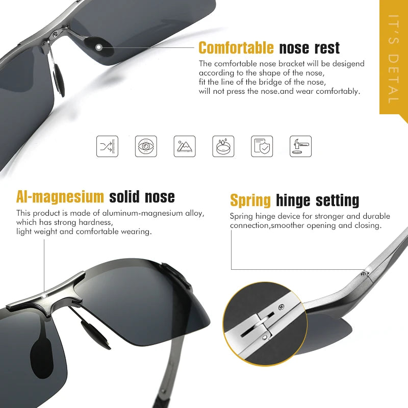 Lentes de Sol Polarizados de Aluminio