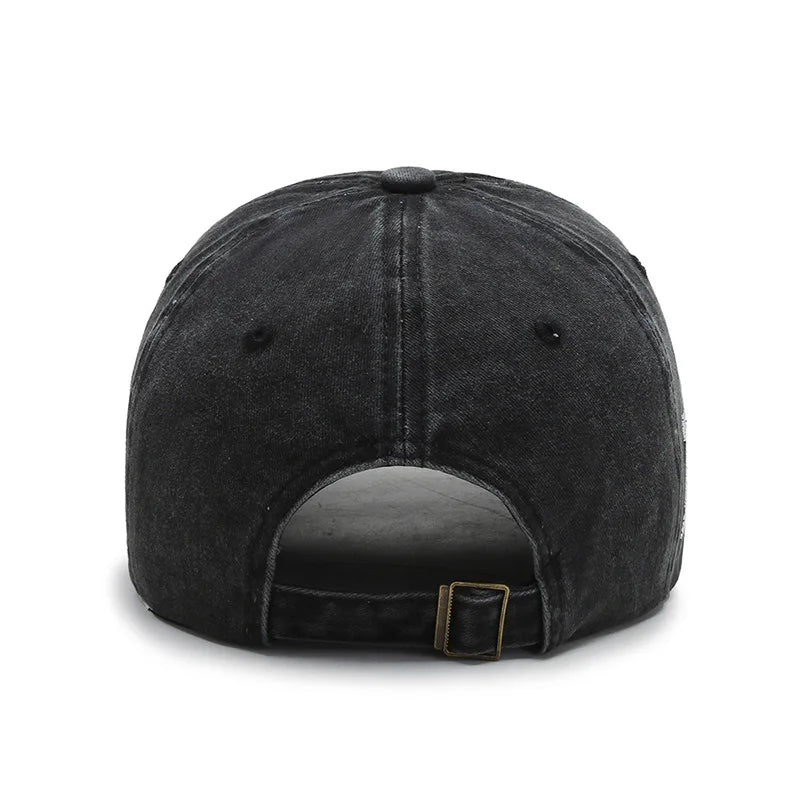 Gorra Retro Lavada con Bordado