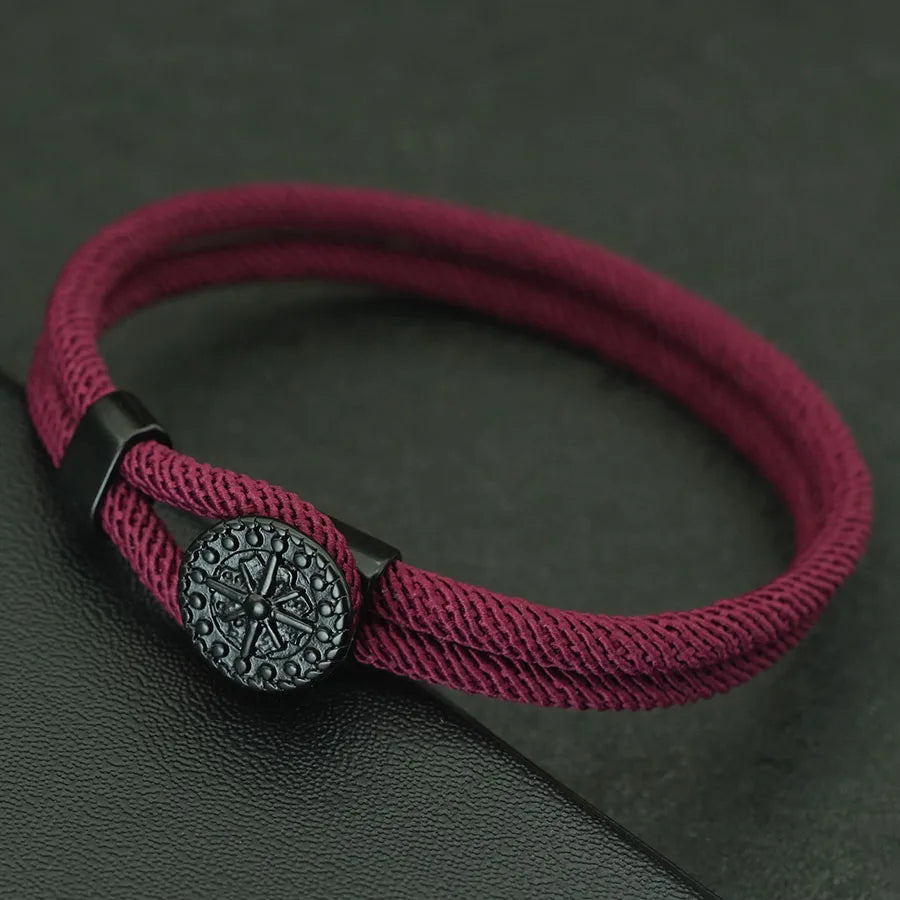 Pulsera Brújula Estilo Marino Hombre