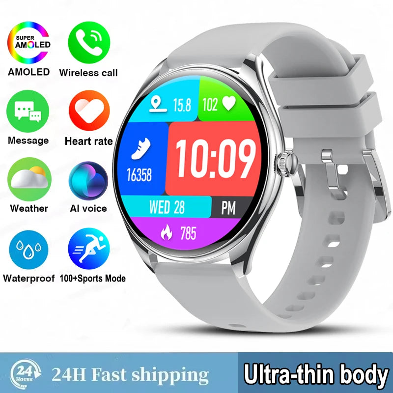 Reloj Inteligente AMOLED 3D con Pantalla Siempre Activa