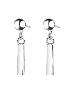 Aretes Colgantes de Plata 925 con Diseños de Estrella, Luna y Corazón