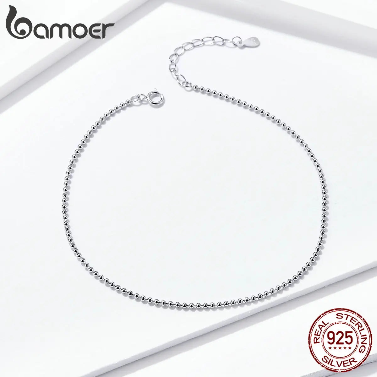 Tobillera de Bolitas en Plata 925
