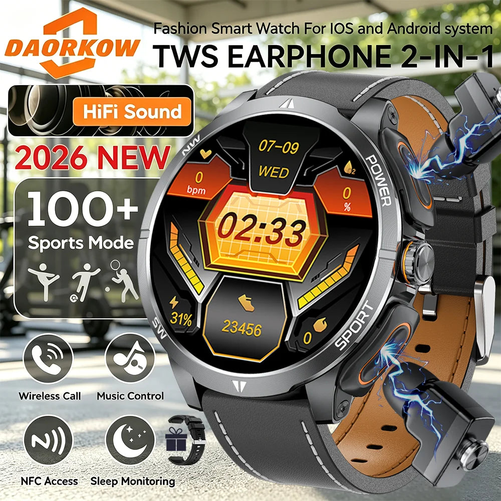 Reloj Inteligente 2 en 1 con Audífonos TWS