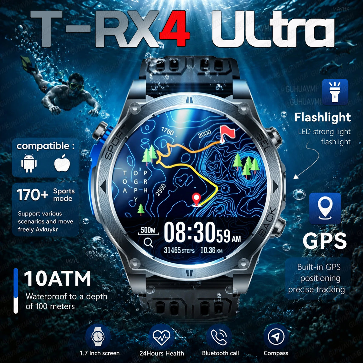 Reloj T-RX4 Militar para Exterior