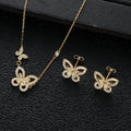 Conjunto de Joyería Mariposa con Zirconia
