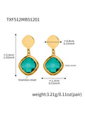 Conjunto de Joyería de Acero Inoxidable con Acabado Dorado