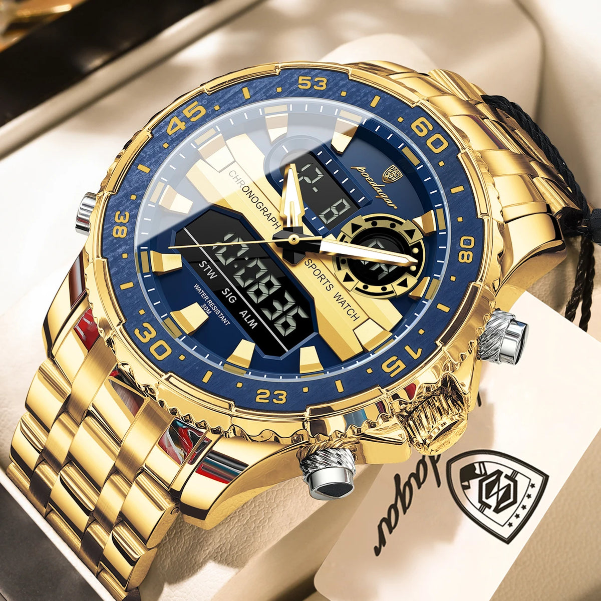 Reloj POEDAGAR E122 LED de Doble Hora