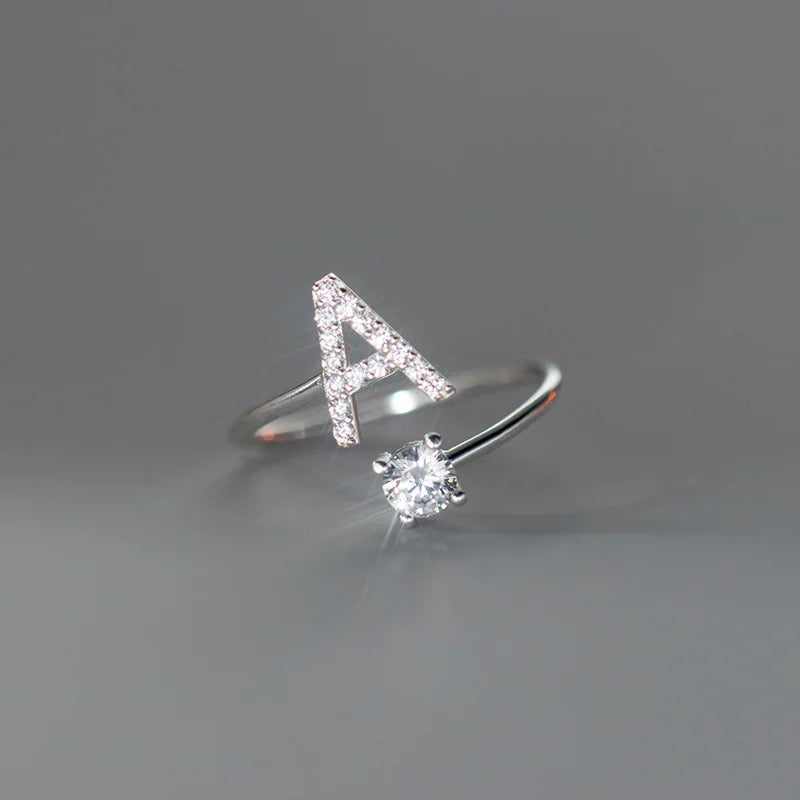 Anillo Ajustable con Inicial